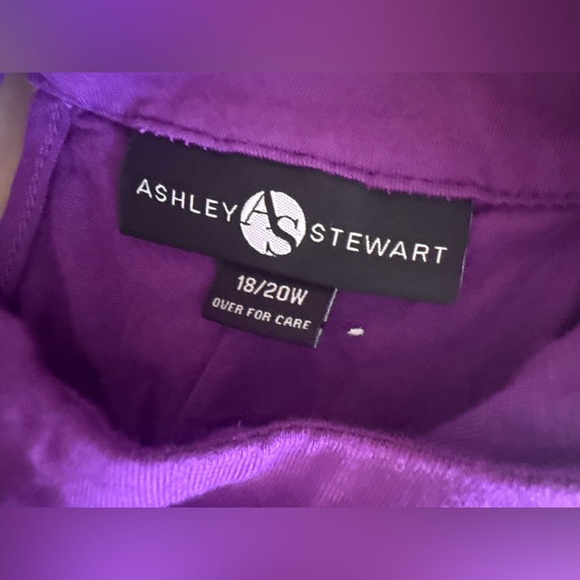 Ashley Stewart Purple  Maxi Dress Sleeveless A Keyhole Datail The Back 18/20 W - Picture 14 of 16